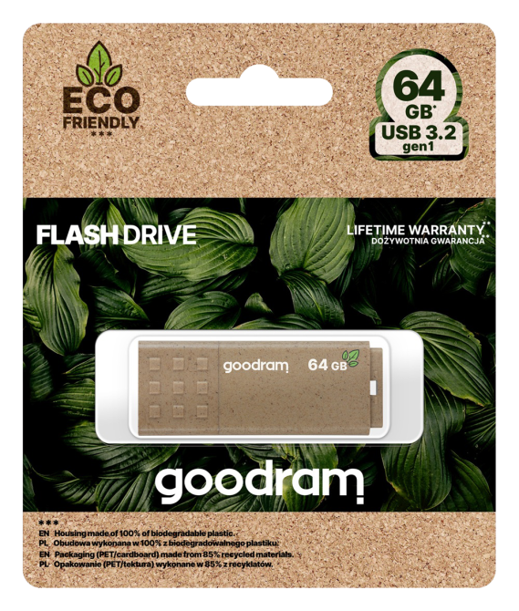 Flash Drive Goodram UME3 64GB USB3.0 Eco Friendly (UME3-0640EFR11) (6811061) Київ - фото 3