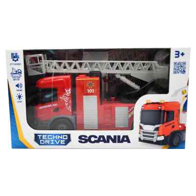 Спецтехника TechnoDrive серии Big Truck – Пожарная машина Scania (свет, звук, функция воды) (6407KS) Винница