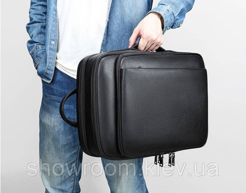Чоловічий рюкзак шкіряний сумка Leather Collection (5053) Київ - фото 7
