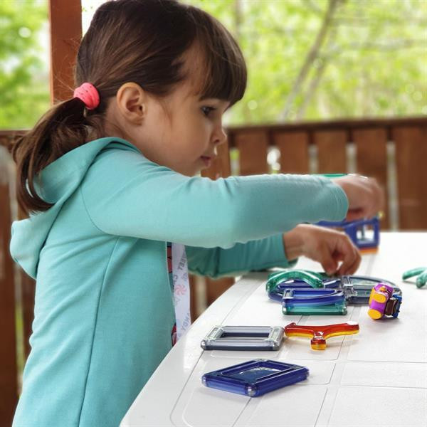 Магнітний конструктор Guidecraft PowerClix Explorer Архітектура, 52 деталі (G9472) Харків - фото 9