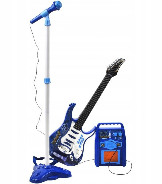 Дитяча Електрогітара з мікрофоном та підсилювачем неба Kruzzel (22409) Нововолинськ - фото 2