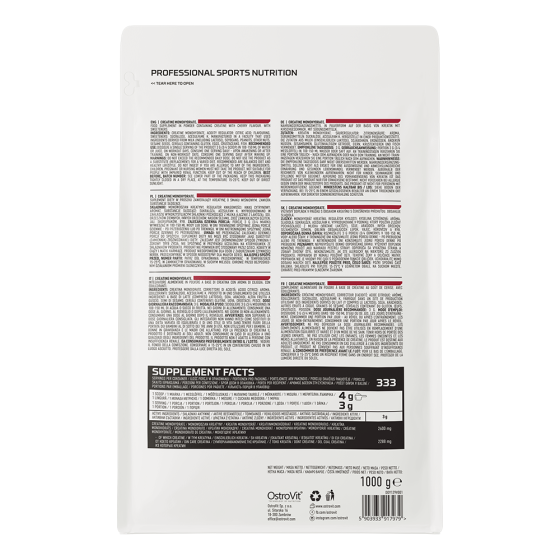 Креатин Ostrovit Creatine 1000g (Cherry) Луцьк