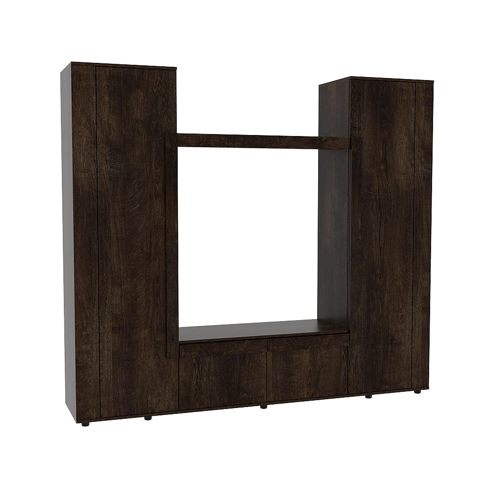 Стенка в гостиную под ТВ Эхо-4, Дуб Конкордия, 2160х420х1850 Львов - изображение 1