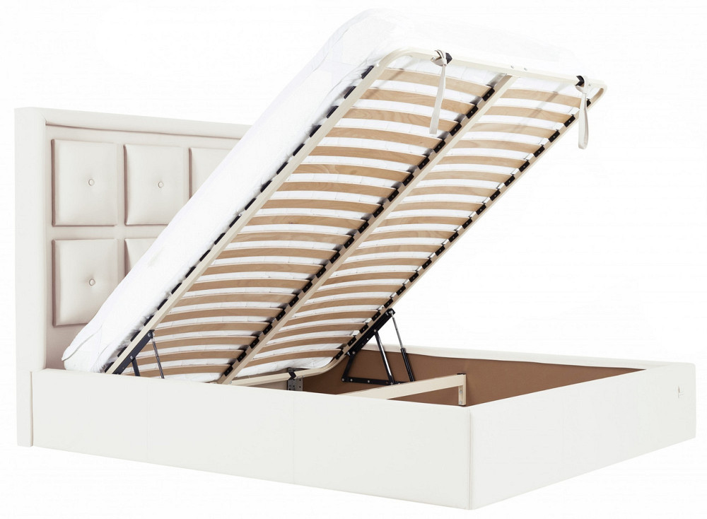 Кровать Двуспальная Windsor VIP 160 х 190 см Fly 2200 С дополнительной металлической цельносварной рамой Белый Днепр - изображение 14