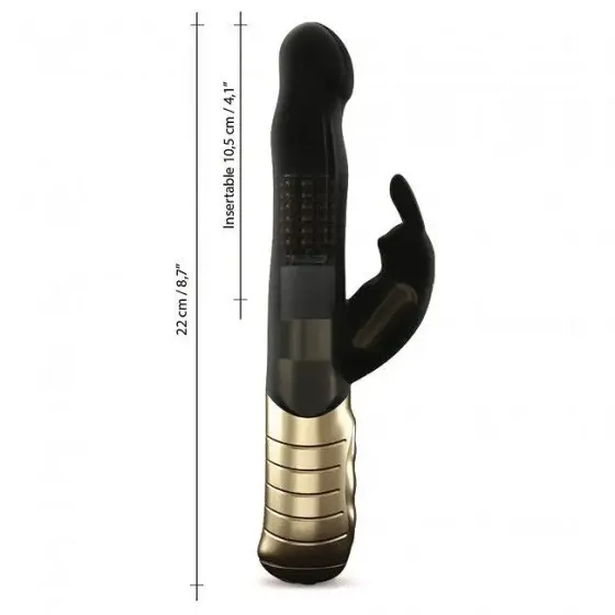 Вібратор-кролик Dorcel Baby Rabbit Gold 2.0 з перлинним масажем і головкою, що обертається Львів