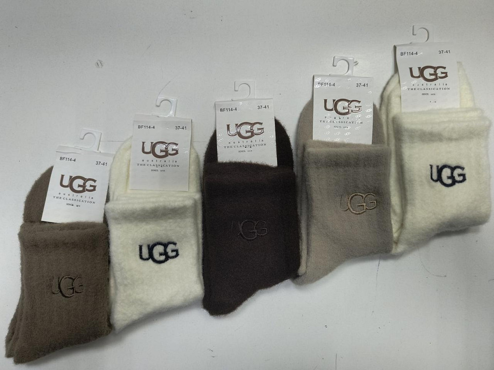 Жіночі теплі високі шкарпетки UGG. Набір теплих шкарпеток UGG (5 шт. в уп). Розмір 37-41 Київ - фото 6
