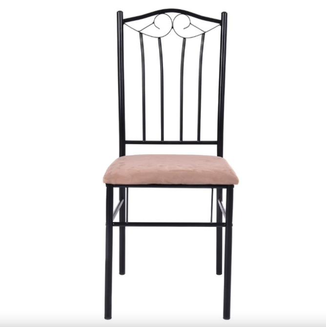 Комплект меблів Costway Sofi стіл і 4 м'яких стільці бежевий Київ - фото 6