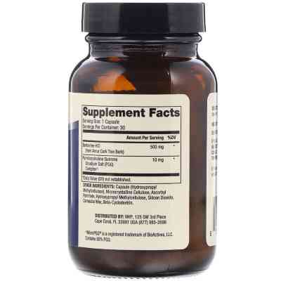 Амінокислота Dr. Mercola Берберин і MicroPQQ, Berberine and MicroPQQ Advanced, 30 кап (MCL-01846) Вінниця