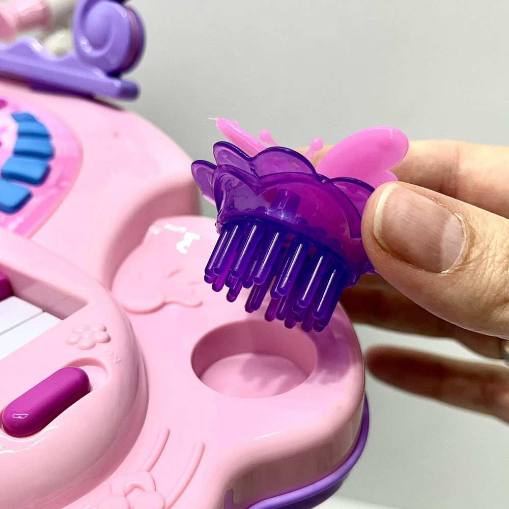 Піаніно синтезатор музичний зі стільчиком 25 клавіш з MP3 мікрофоном та регулятором гучності Рожевий (J92-01) Чернігів - фото 8