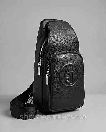 Мужская сумка на грудь (слинг), бананка Armani (2324-9) LUX Киев