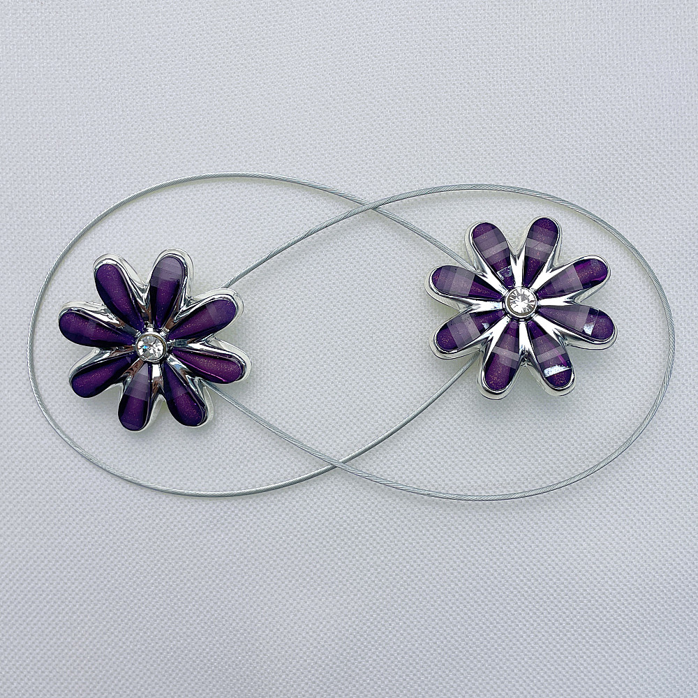 Магніти для штор та гардин "Квітка" набір 2 шт Фіолетовий (81-247) Київ - фото 5