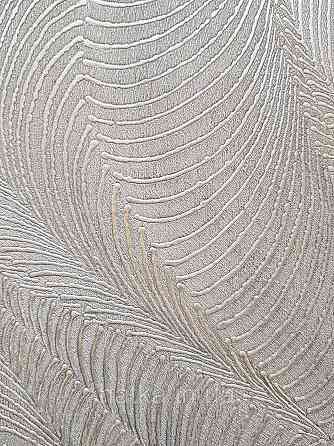 Обои виниловые на флизелиновой основе Rasch Incanto 1.06х10 абстракция волны металлик бежево-серые серебро 3д Киев