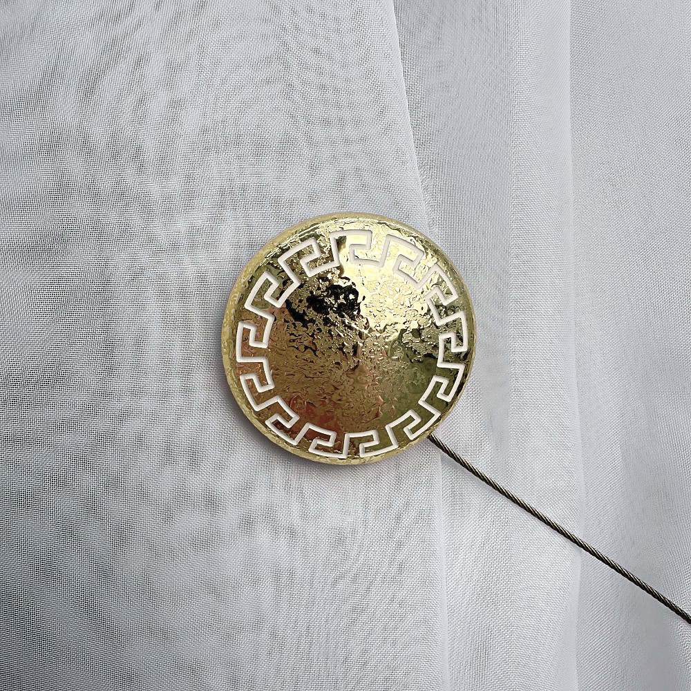 Магниты для штор и гардин Афина 2 шт Золотистый (81-268) Киев - изображение 2