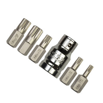 Набір біт 10мм з переходом. 1/2", 12 променів SPLINE 6 шт M5-М12, S2 (футляр) Ultra Мукачево - фото 8