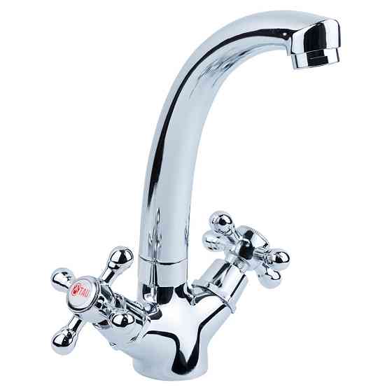 TAU Смеситель s70 ½" для кухни гусак вращающийся на шпильке TAU VD-5B361C (9870130) Київ