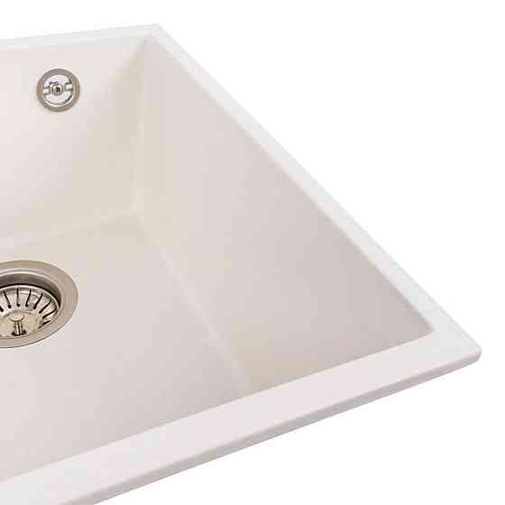 VALESO Гранітна мийка для кухні VALESO ROXY 3744 матова Білосніжна Коломыя