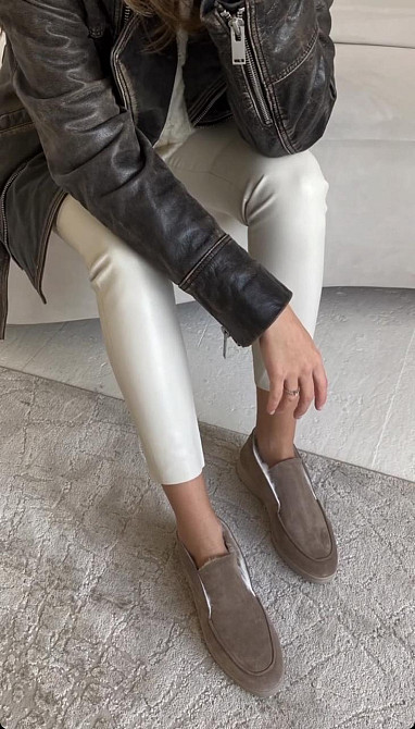 Черевики жіночі RONE капучино натуральна замша з хутром висота 8см (4250) 38р.39р. Коломия - фото 7