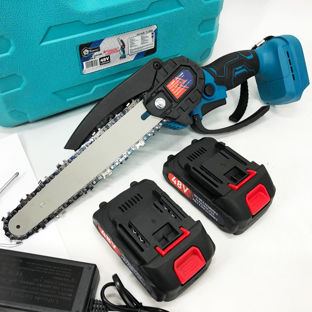 Міні пила акумуляторна ланцюгова Chain Saw 6" TL-0600 + 2АКБ 21V + зарядне + ланцюг + бокс Вінниця - фото 9