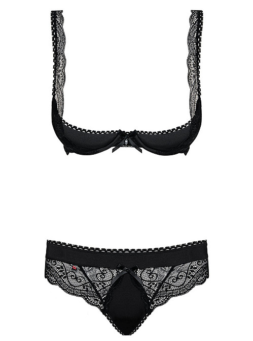 Комплект Obsessive MIAMOR SET S/M черная открыт,грудь Sex Aura Киев - изображение 5