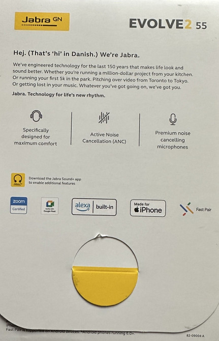 Наушники jabra evolve2 55 (25599-989-889) с подставкой и микрофоном. Киев - изображение 3