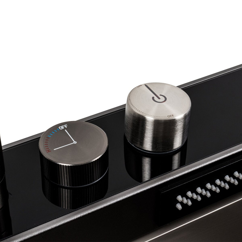 PLATINUM Кухонна мийка 75*46D PVD сіра Platinum Handmade "ВОДОСПАД" Коломия - фото 12