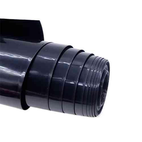 Термоусадочная трубка ПВХ 220x0.15мм, 1м, черная Винница