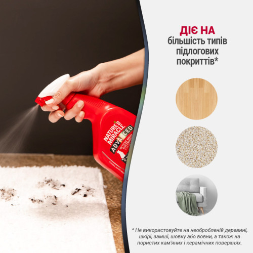 Засіб 8in1 Nature_s Miracle ADV Cat Stain and Odor Elimin Spray Lemon для усунення плям та запахів від котів з посил. формул Київ - фото 5
