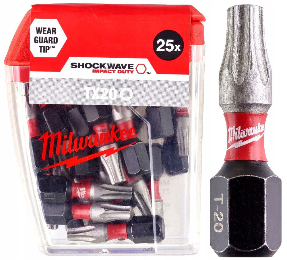 Біта SHOCKWAVE MILWAUKEE, TX20, 25мм, (25шт) Одесса - изображение 1