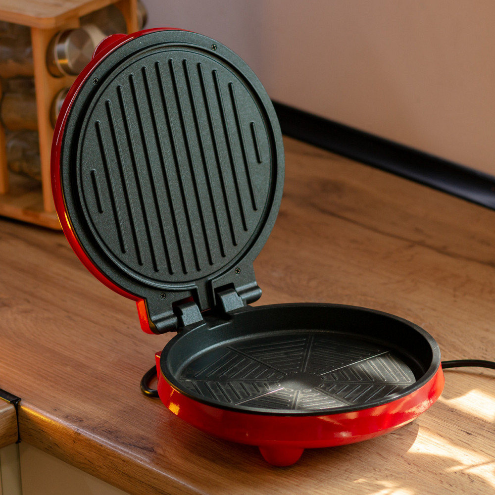 Піца мейкер електрична 1000 Вт з антипригарним покриттям і подвійним нагріванням Sokany SK-08013 Київ - фото 8