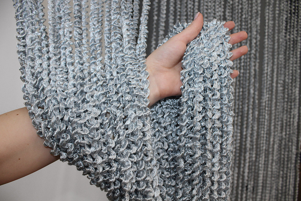 Шторы-нити спираль с люрексом Серый 300х300см 1 шт (61-022) Киев - изображение 7