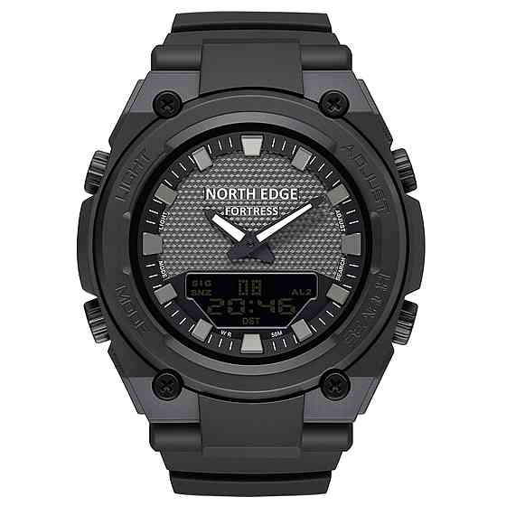 Годинник чоловічий водостійкий тактичний North Edge Fortess Чорний Київ