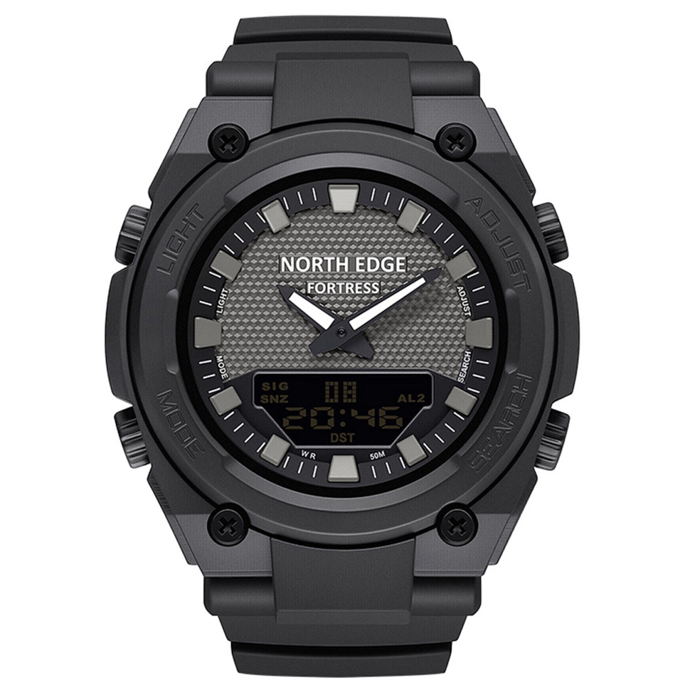 Часы мужские водостойкие тактические North Edge Fortess Черный Киев - изображение 1