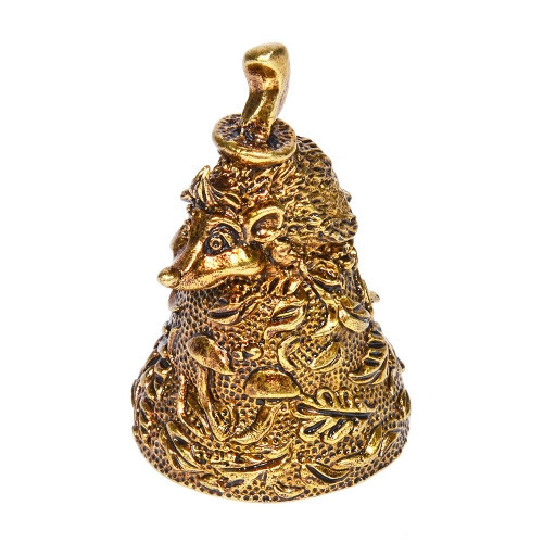 Бронзовий дзвіночок Їжак з грибом Київ - фото 1