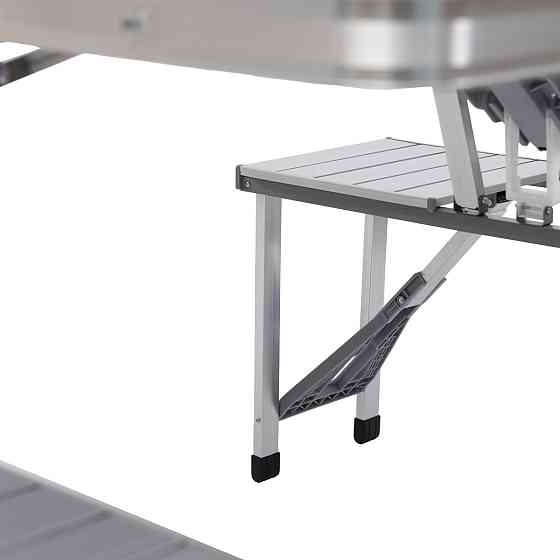 Lugi Складаний алюмінієвий стіл трансформер + 4 стільці для пікніка у валізі набір туристичних Коломыя