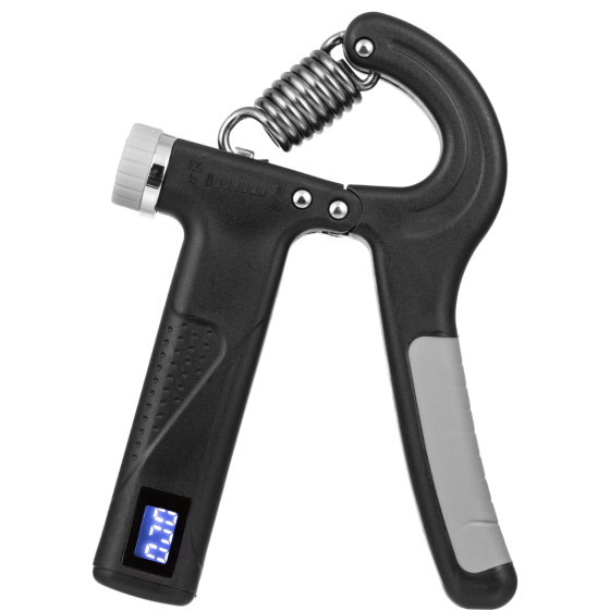 Еспандер регульований Gymtek 10-100кг з лічильником чорний Київ