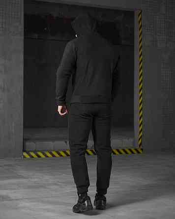 Флісовий спортивний костюм чорний ВТ4792 Одеса