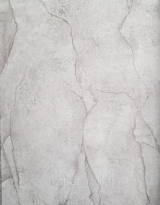 Шпалери метрові вінілові на флізелін Erismann Nature soul під камінь світло сірі Київ - фото 1