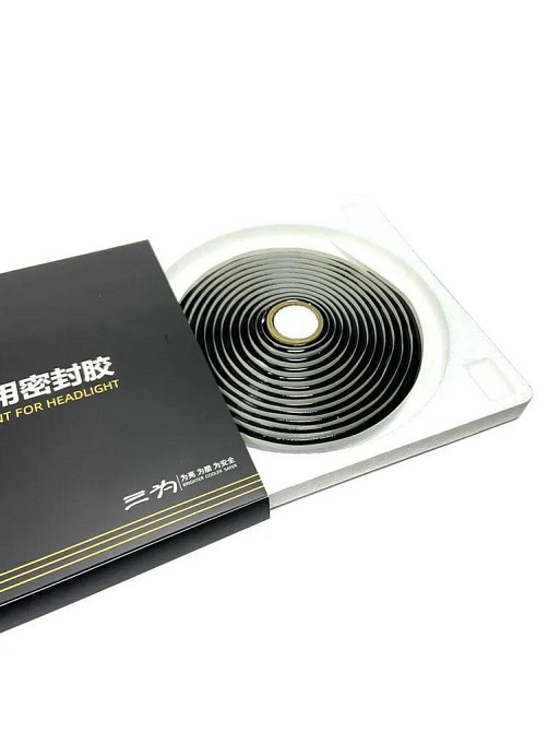 Герметик універсальний професійний Sanvi бутиловий чорний (автомобільний для фар) стрічка/бобіна Харків - фото 4