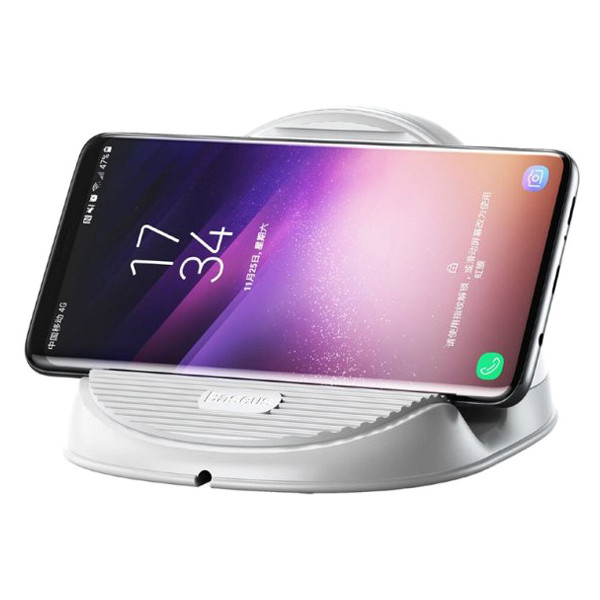 Бездротовий зарядний пристрій Baseus Silicone Horizontal Desktop WXHSG-02 (Білий/Сірий) Миколаїв - фото 1