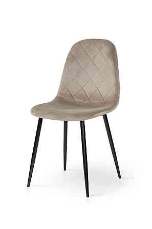 Стілець Ембер-L, чорний/ велюр бежевий Киев