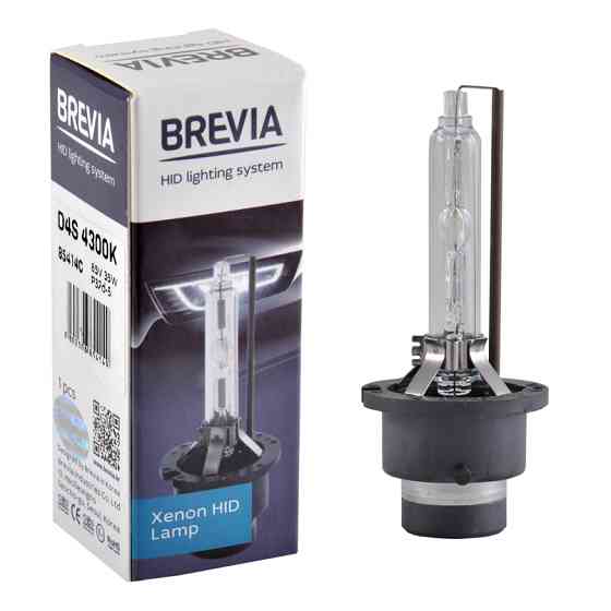 Ксеноновая лампа Brevia D4S 4300K, 42V, 35W PK32d-5, 1шт Львов