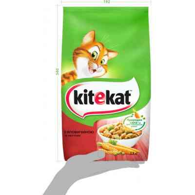 Сухой корм для кошек Kitekat Говядина с овощами 1.8 кг (5900951137877) Винница