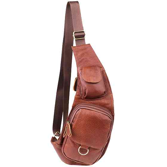 Мужская сумка через плечо из натуральной кожи Vintage 22960 Коричневый Киев