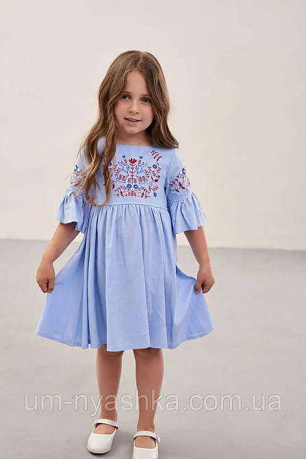 Дитяче вишите плаття "Зайчики" Кривий Ріг - фото 9