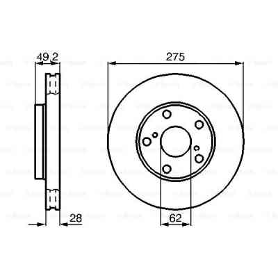Тормозной диск Bosch 0 986 478 632 Винница