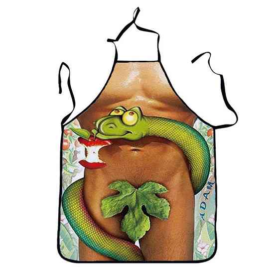 Фартух для чоловіків з приколом Змія 73 на 57 см різнобарвний Київ