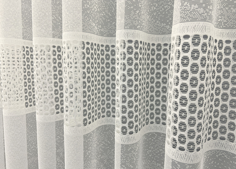 Тюль VR-Textil 2021т Жакард Кремовий 400х270 см (42-1086) Київ - фото 7