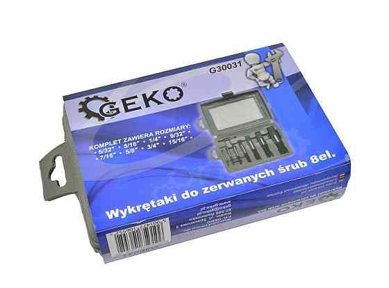 Набір екстракторів для гвинтів 8 предметів GEKO G30031 Чернігів