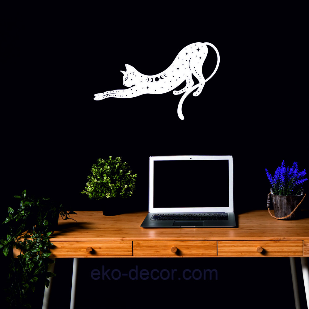 Декоративне настінне 3D Панно «Кіт» Декор на стіну з об'ємом Київ - фото 5