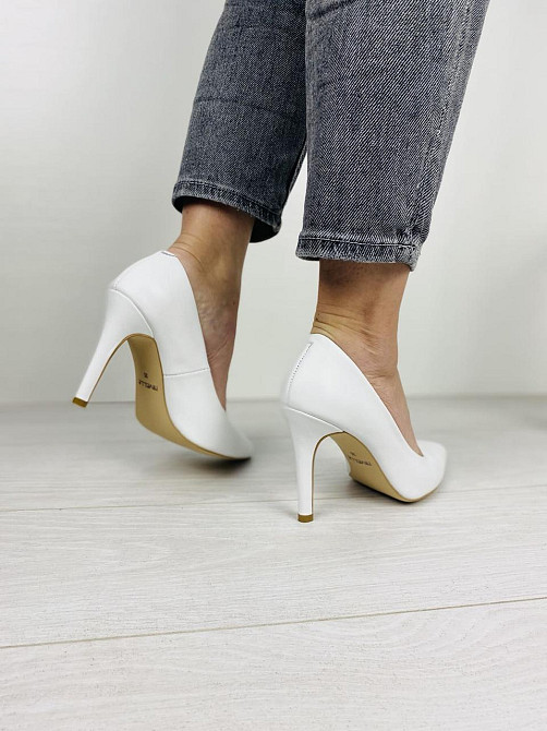 Nivelle Туфлі жіночі NIVELLE білі натуральна шкіра каблук 10 см 37р. (1826/91-9535) Коломия - фото 5